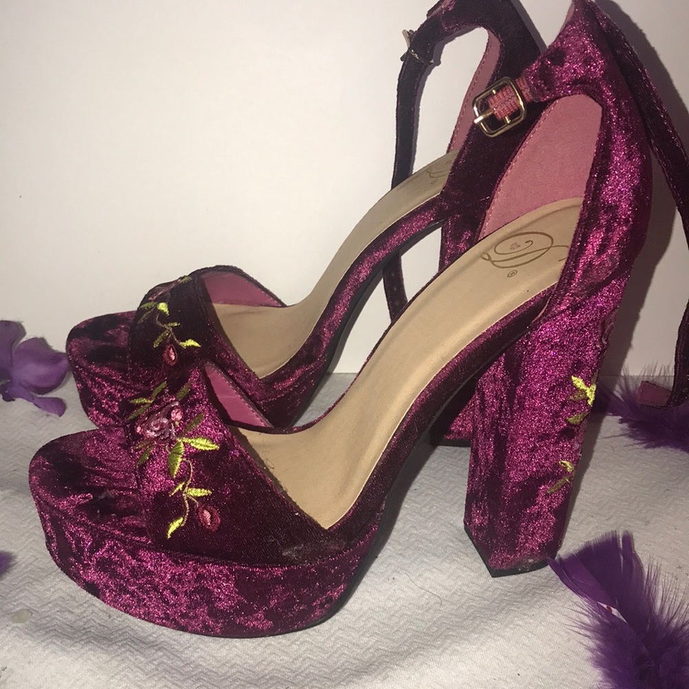Velvet Platform heels